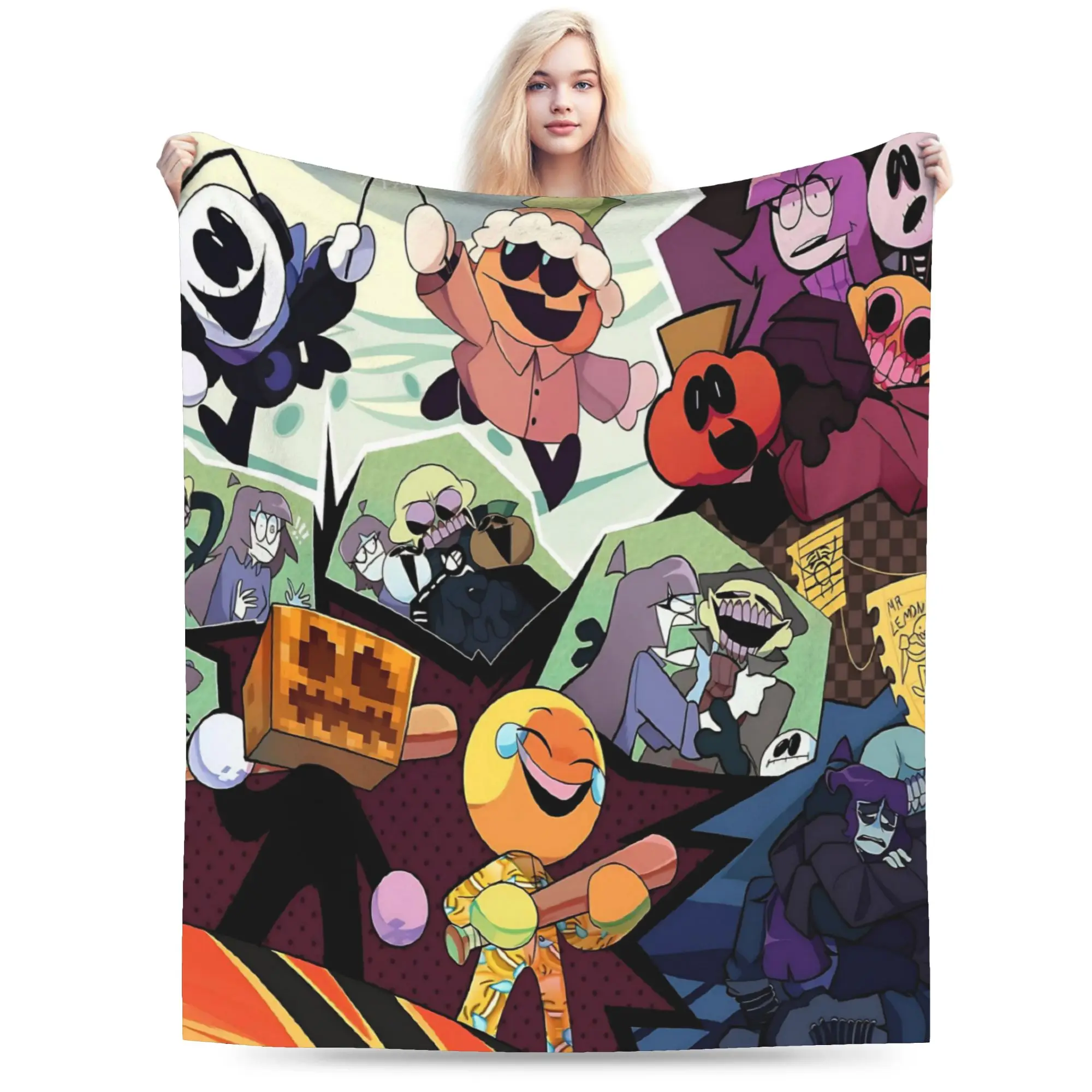 Spooky Month Blanket Super Soft Fleece Comfort Present  Throw Blanket Rug Piece