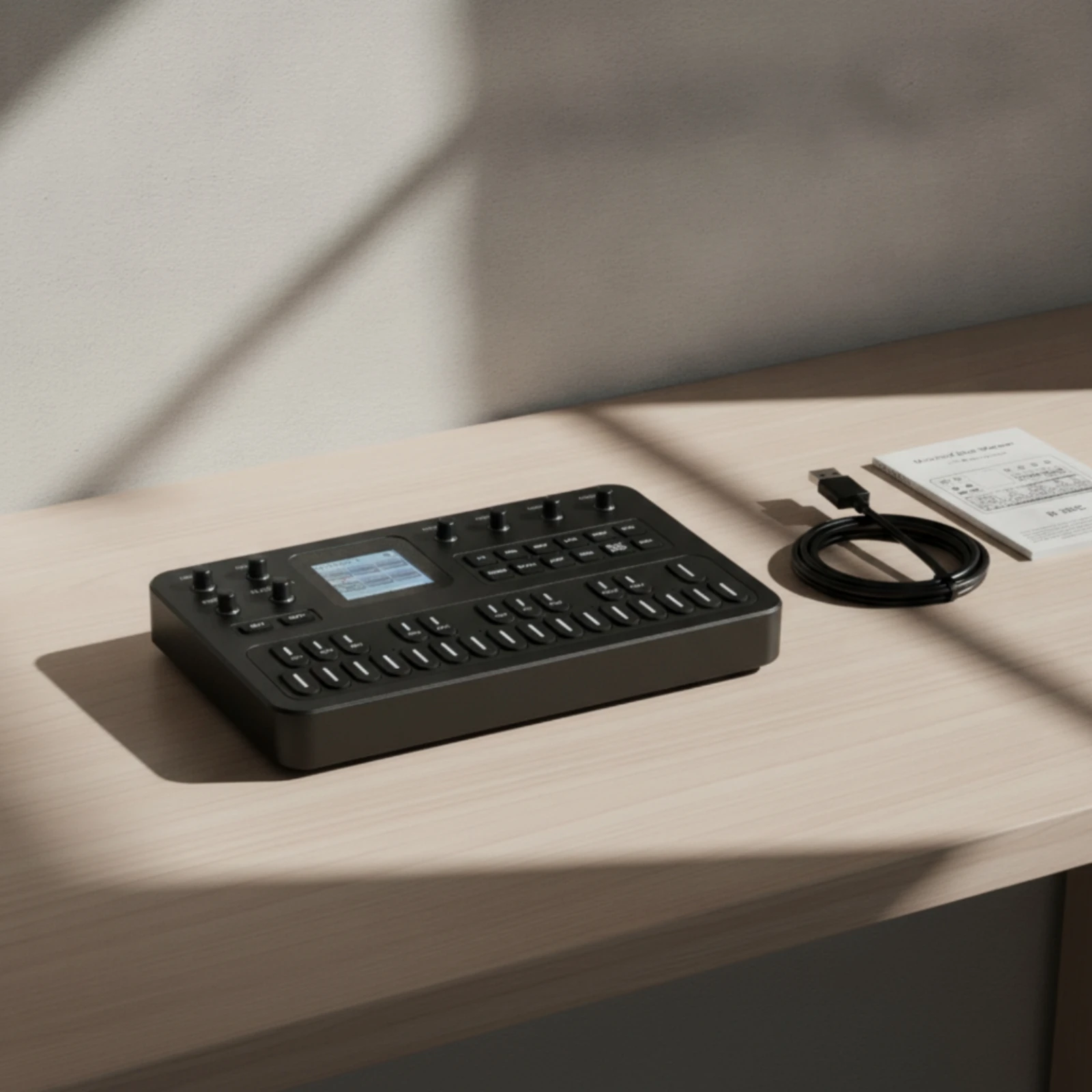 Synthesizer with Built-in Speaker Battery-Powered Portable MIDI Controller USB MIDI Keyboard Controller Compact Pocket-Sized