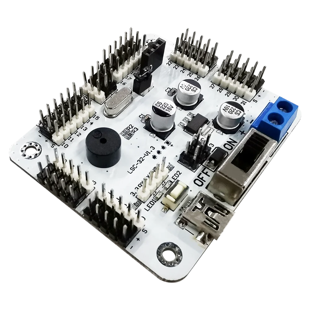 

Hiwonder LSC-32 Servo Controller 32 Channel Components for Robotic Kits Steam Education Compatible With Arduino