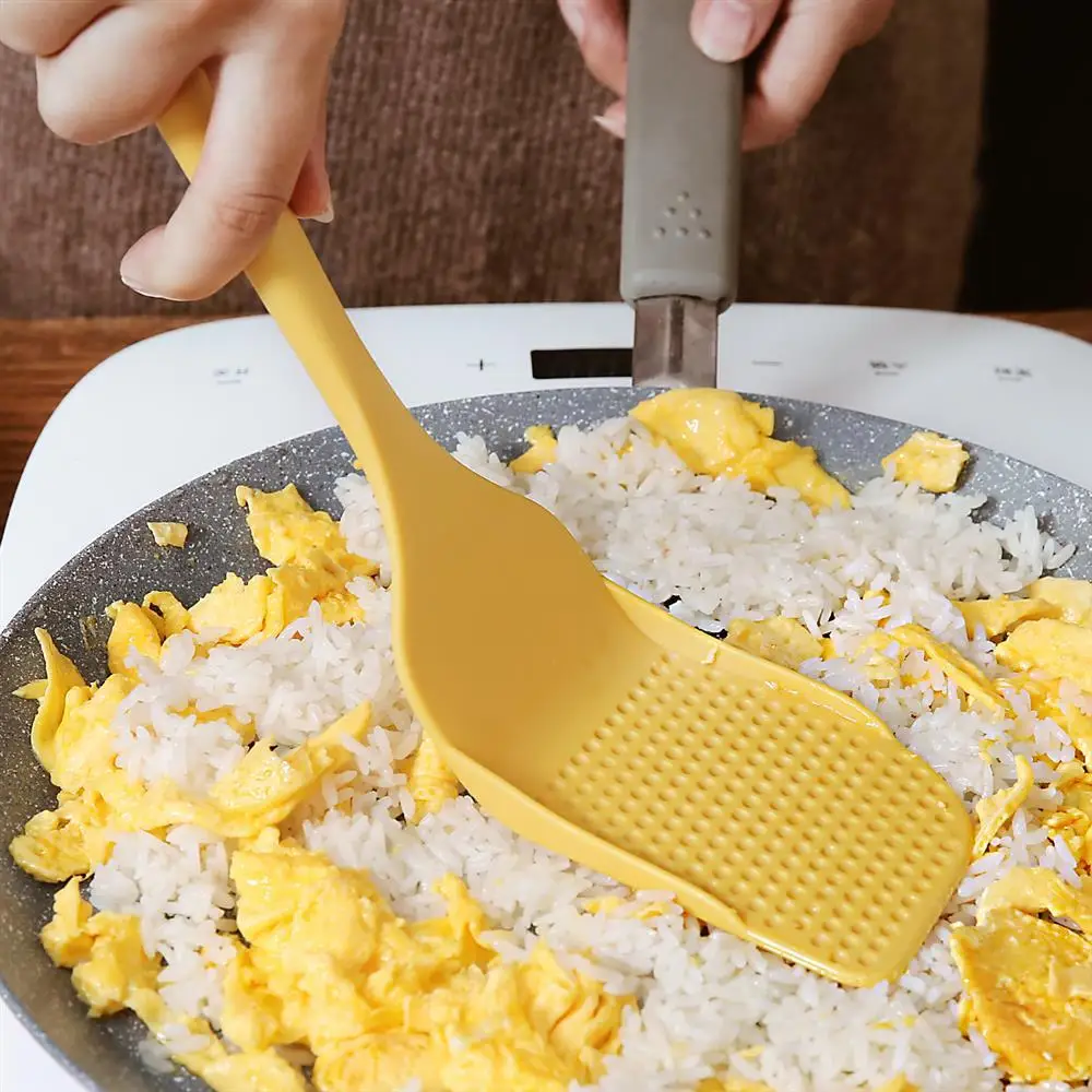 Non-stick Spatula for Fried Rice Cooking, High Temperature Resistant, Stir-fry Spoon, Long Handle, Anti-ironing Rice Spatula