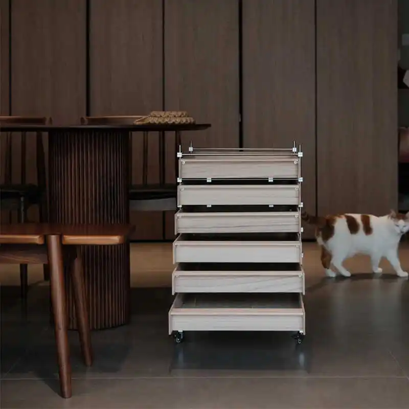 

Optical axis cabinet, cart, bedside table, mobile living room, multi-layer storage cabinet on the side of the bedroom