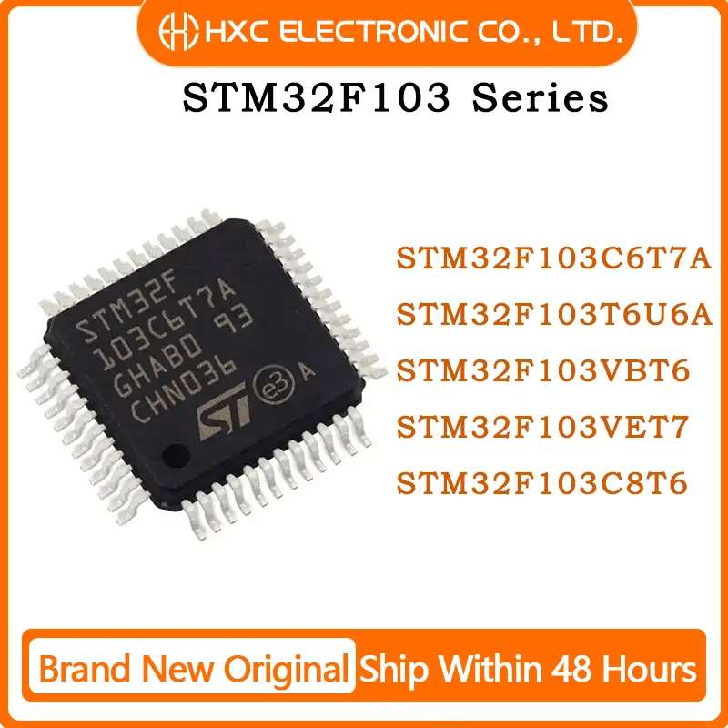 

Brand New Original STM32F103C6T7A STM32F103T6U6A STM32F103VBT6 STM32F103VET7 STM32F103C8T6