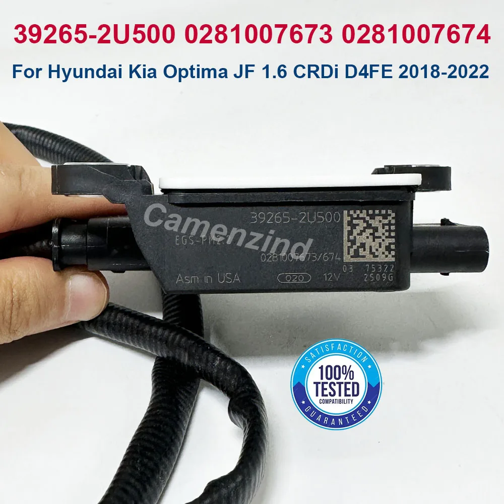 

New 39265-2U500 0281007673 0281007674 Diesel Exhaust PM Particulate Matter Sensor For K-ia Optima JF 1.6 CRDi D4FE 2018-2022