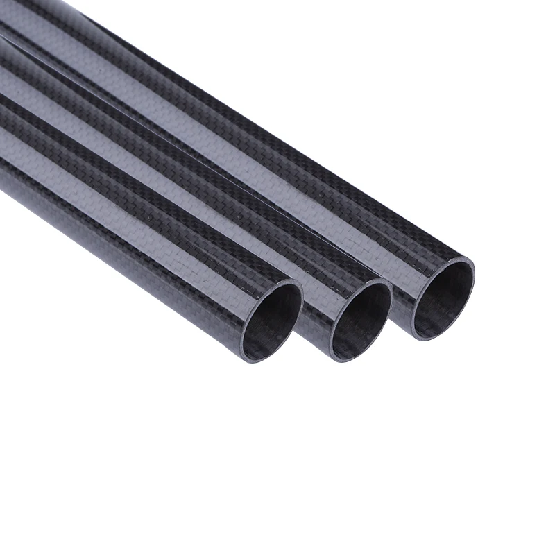 4PC Length 100mm Twill Glossy Carbon Fiber Tube Drone Accessories OD4 5 6 8 10 12 14 16 18 20 30mm Factory Direct Sales CNC Cut