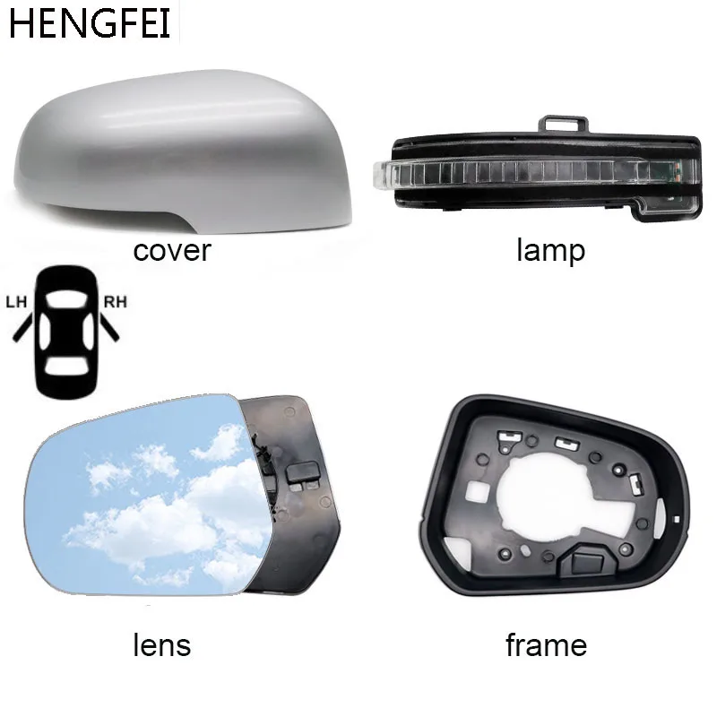 Car parts Hengfei Mirror housing cover frame mirror shell for Great Wall  Wingle 7 mirror turn signal light