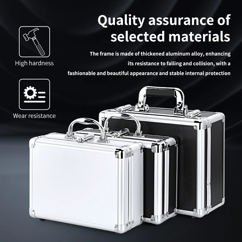 High Quality Aluminum Toolbox Multi-Function Durable Lightweight Tools Hardware and Household Housing