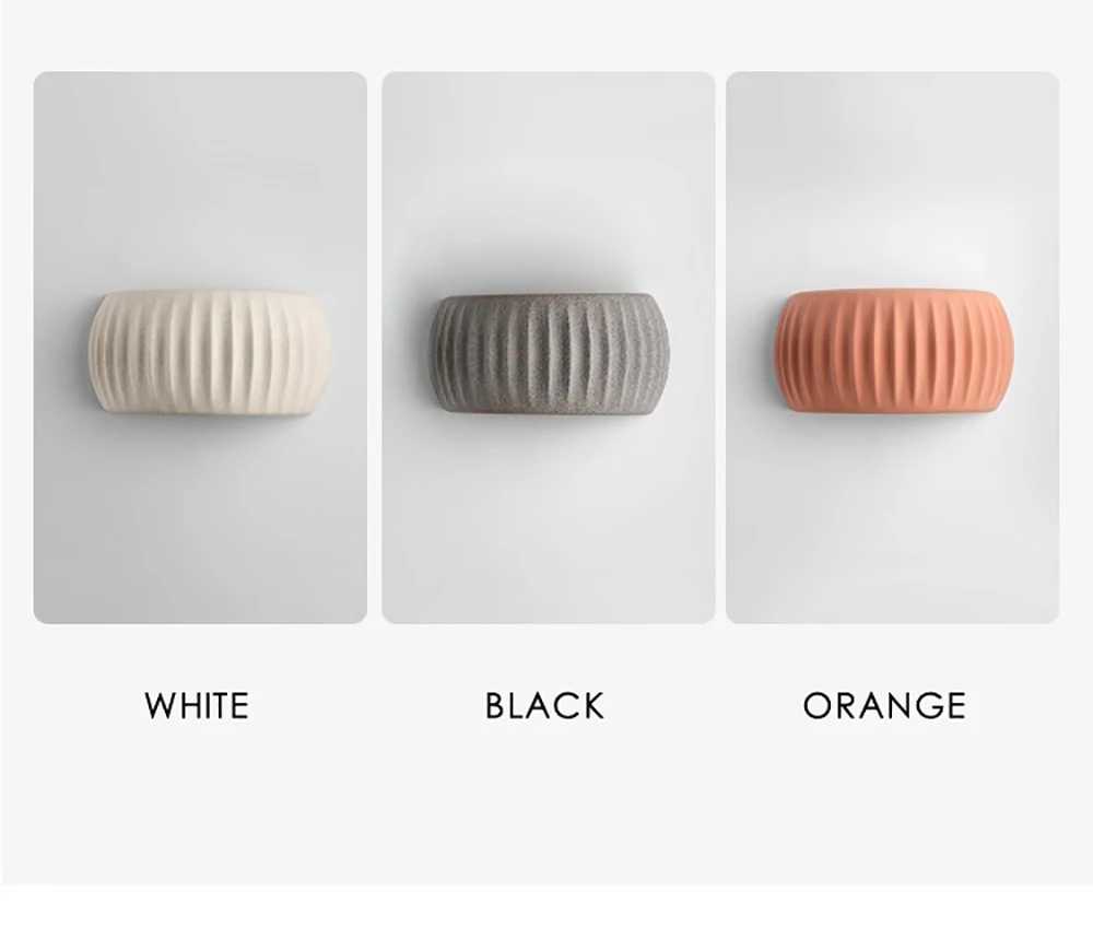 حديقة IP65 مقاوم للماء في الهواء الطلق الاسمنت رمادي الجدار مصباح الممر الإقامة المنزلية اليقطين وحدة إضاءة LED جداريّة ضوء الممر الغلاف الجوي الصناعي الشمعدان