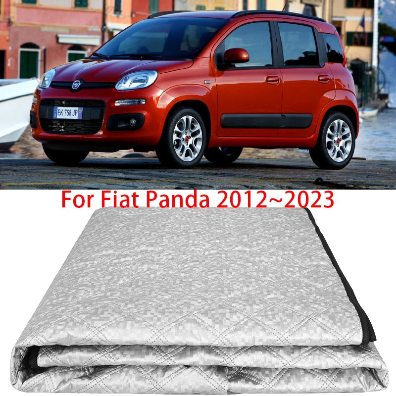 Car Snow Shade For Fiat Panda 4x4 Fiat City Cross Hybrid MK4 391 2012~2023 Sunshade Winter Cover Ice Protective Accessories 2013