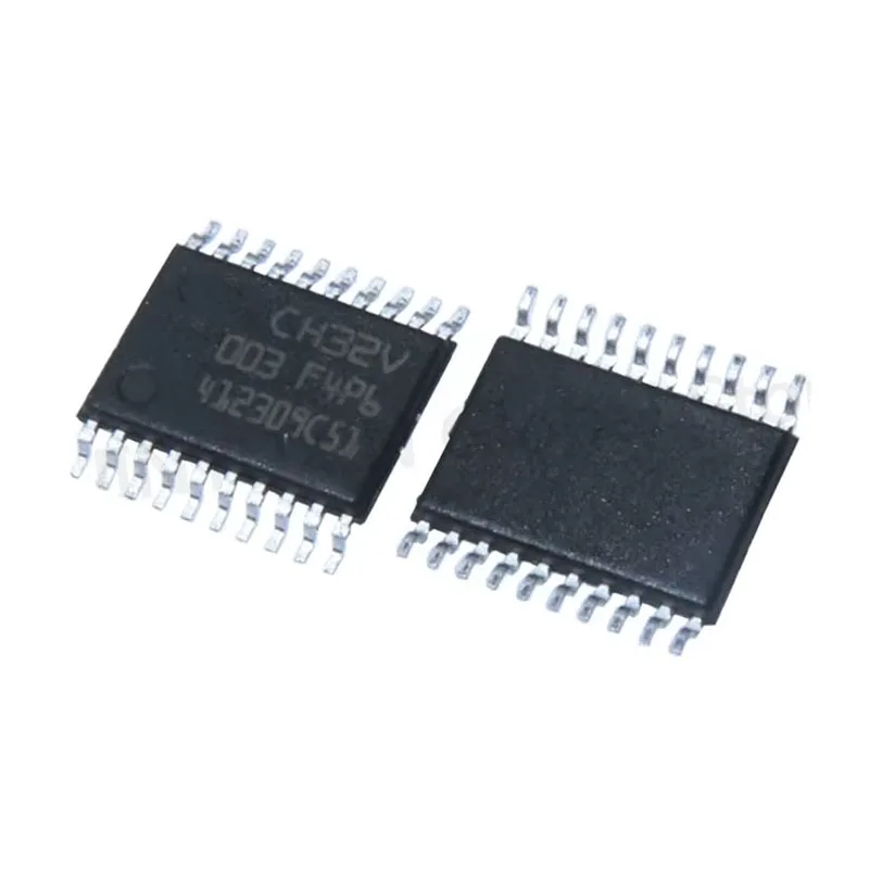 10-100PCS CH32V003F4P6 TSSOP20 CH32 V003F4P6 CH32V003 F4P6 48MHz Industrial Grade 32-bit General-purpose RISC-V MCU New Original