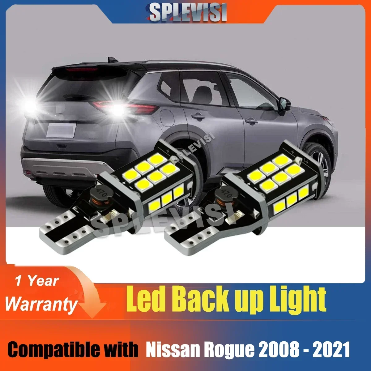 

Back up LED Reverse Lights W16W T15 Lamp For Nissan Rogue 2008 2009 2010 2011 2012 2013 2014 2015 2016 2017 2018 2019 2020 2021