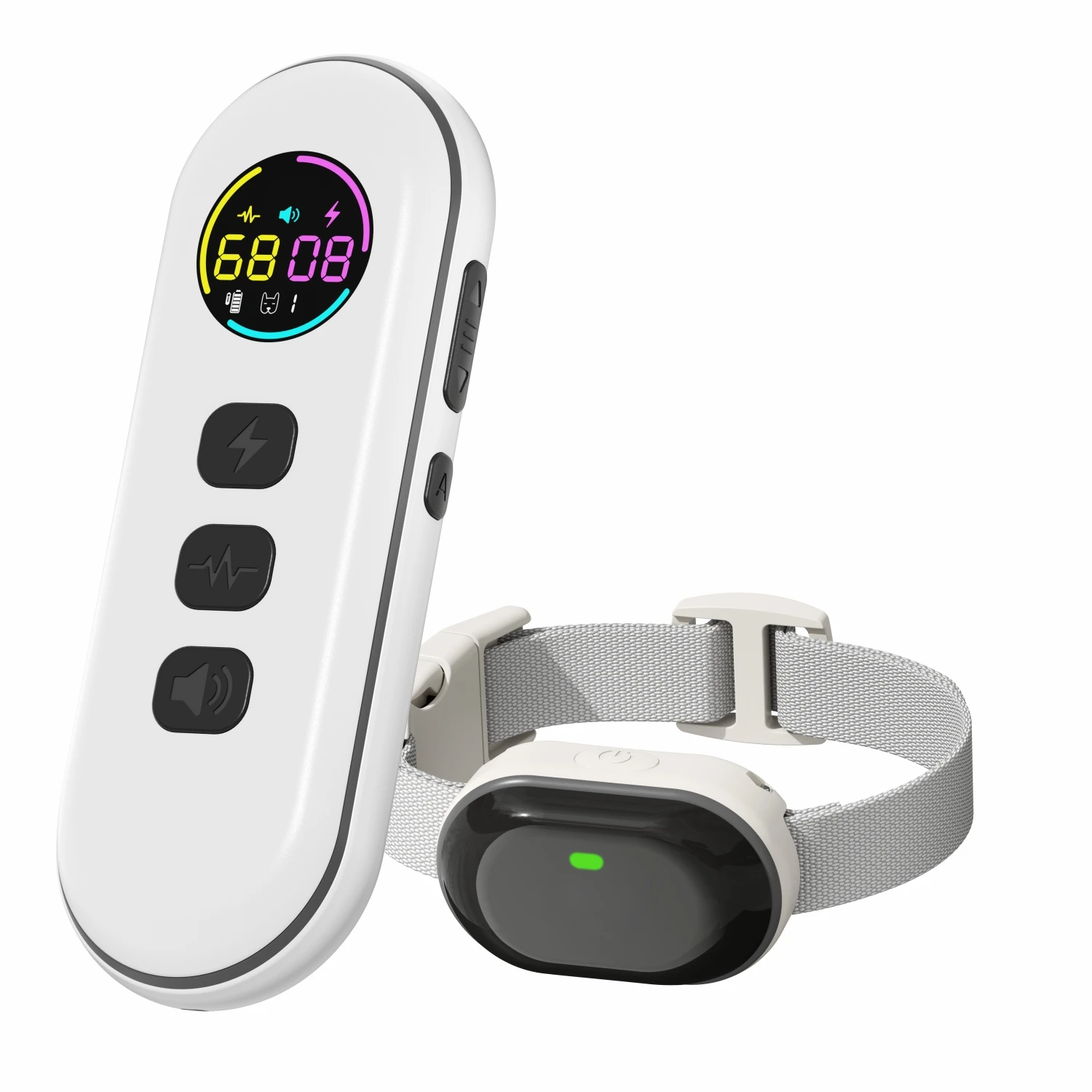 Collar de entrenamiento para perros pequeños, collarín recargable con descarga eléctrica, Control remoto, antiladridos, resistente al agua, 5-120