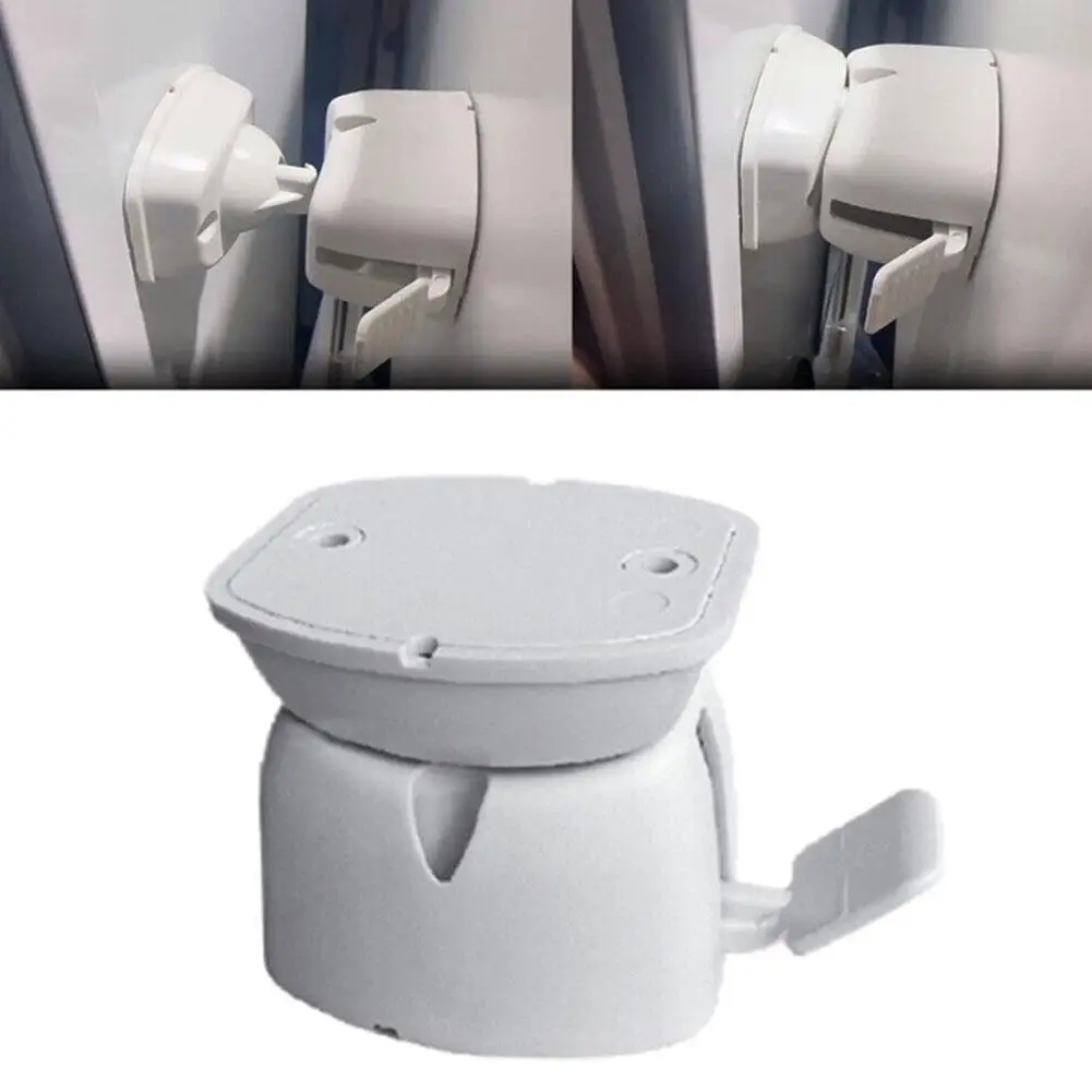 Universal RV Baggage Door Catch Compartment Clips Plastic Door Catch Latch Holder Cargo Trailer Caravan Motorhome Stop Entry