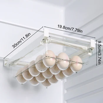 주방 투명 냉장고 서랍 타입 계란 보관함, 음식 만두 냉동 보관 용기, 1PC