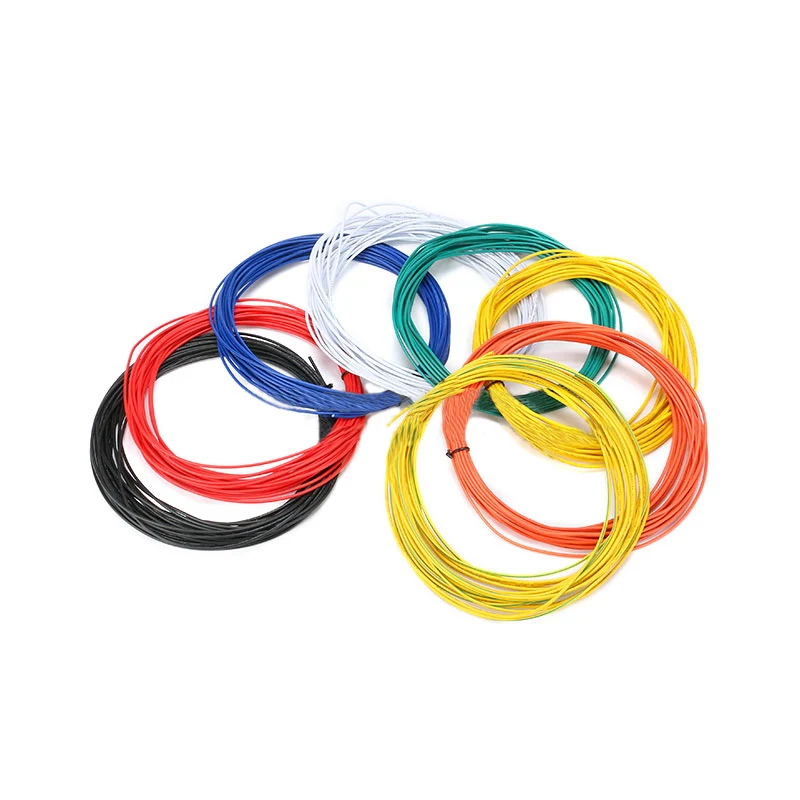 10M UL-1007 24AWG Hook-up Wire 80C / 300V Cord DIY Electrical Wire cable Red/Black/Blue/Yellow/green/white/Orange/purple