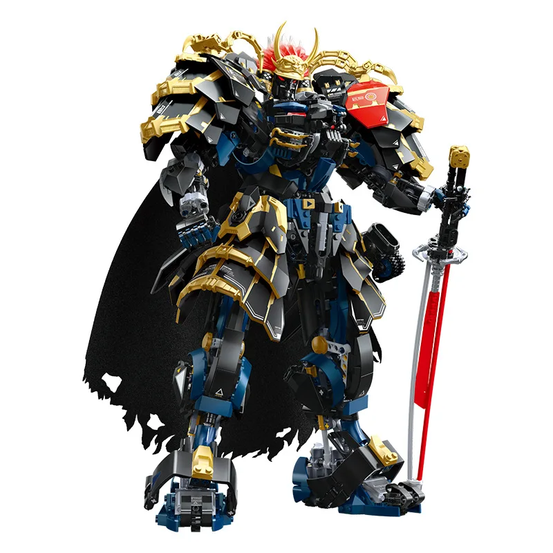 IN STOCK MOC Tiger of Kai Mecha Building Blocks Model Japanese Samurai Bricks Assembling Toys for Children Birthday Gift Set