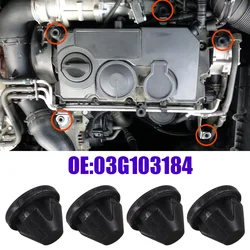 4Pcs 03G103184 For Audi A4 A6 Skoda Octavia VW Polo Golf Jetta Seat Car Engine Cover Grommet Pulg Socket Car Replacement New