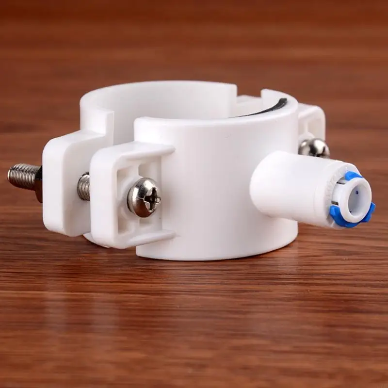 L4MB PIIPE 피팅 RO 워터 40mm 배수 폐수 파이프 클램프 안장 안장 안장 클립 역 삼투 1/4 "OD 호스 빠른 연결