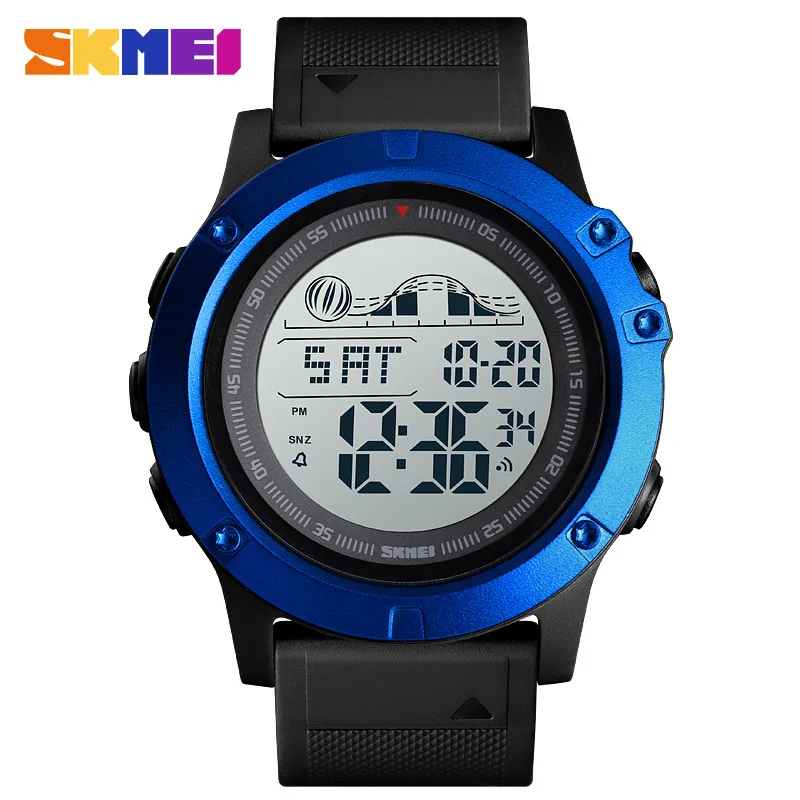 الوقت جميلة وكبيرة الطلب متعددة الوظائف الرياضة في الهواء الطلق مقاوم للماء ساعة رجالي لازادا الرياضة الإلكترونية