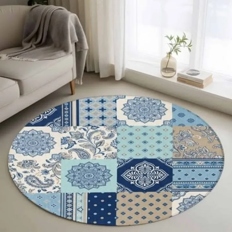 Optical Illusion Swirl Round Rug Living Room Abstract Spiral Carpet Psychedelic Decor Floor Mat Office Area Rugs Chair Mats