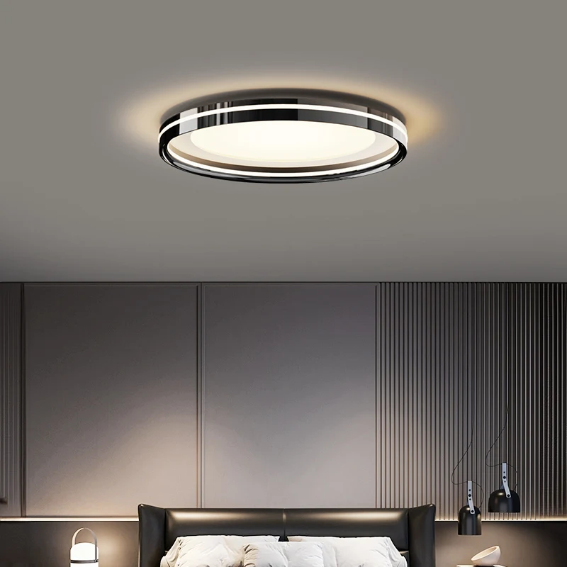 

Full-spectrum eye protection main light in the bedroom modern simple atmosphere room study electroplating light luxury living ro