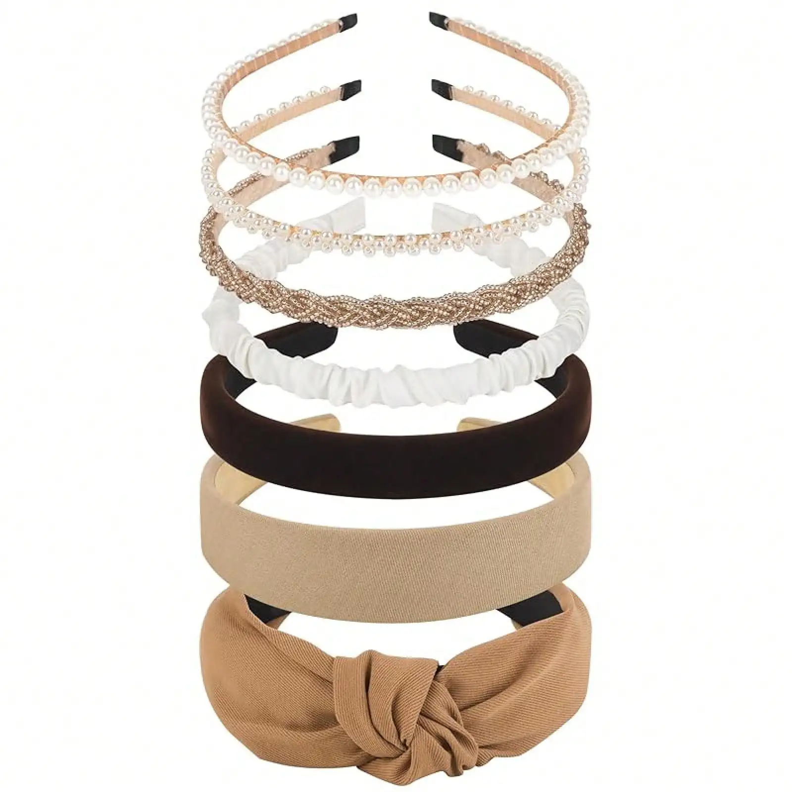 

7PCS Headbands Women Cute Knotted Non Slip Thick Or Thin Fashionable Hair Accessories StylishDescription