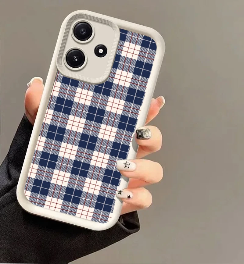 Blue Checkered Patt…