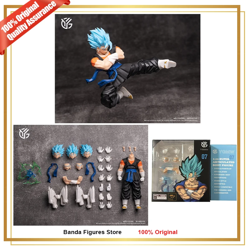Original YGMW estudios Dragon Ball Vegito 007 Vegetto OC TOYS 07 héroes Super Saiyan Blue Vegito en Stock Anime modelo de acción de juguete
