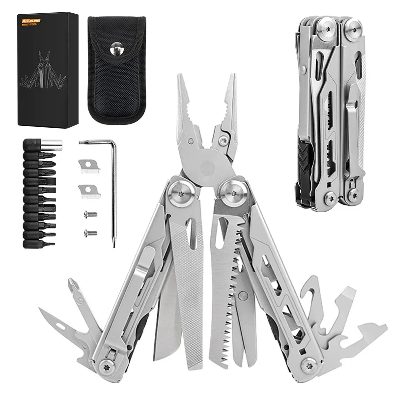 Camping DL30 Replaceable Parts Multi Hand Tools Set Multi-tools Folding Knives EDC Survival Gear Manual Plier Multitools