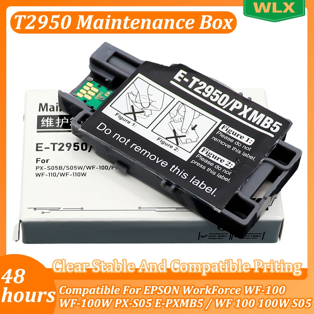 1/3/5/10 PCS T2950 PXMB5 Maintenance Box Compatible With EPSON WorkForce WF-100 WF-100W PX-S05 E-PXMB5 / WF 100 100W S05