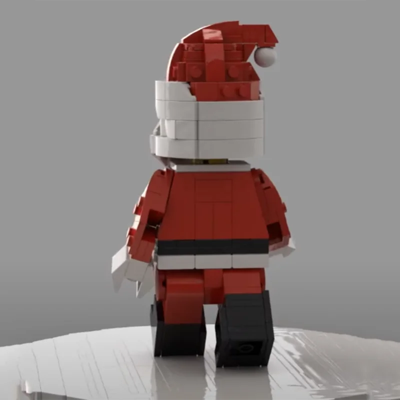 Créativité MOC Upscaled Santa Clause Mini Figure en blocs de construction 3:1 jouet à monter soi-même brique anniversaire pour enfants cadeau de vacances de noël