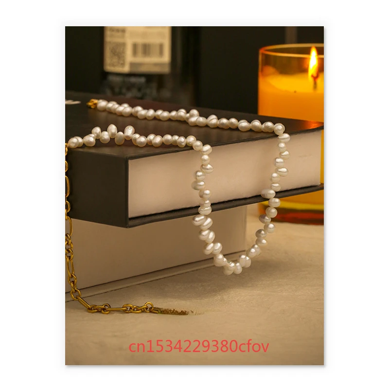 

Ancient Methods Heritage Vietnamese Sand Gold Natural Pearl Necklace New Models Retro Style Fashion Accessories Ladies Gift