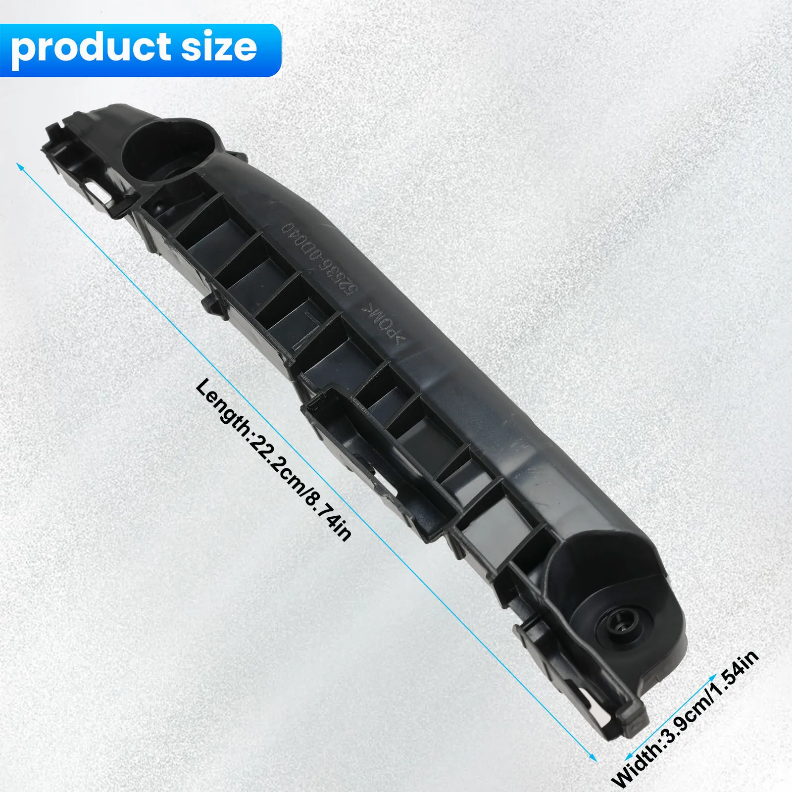 Car Front Left+ Right Side Bumper Mount Support Bracket Retainer For Toyota Yaris 2007 2008 2009 2010 2011 5253552060 5253652050