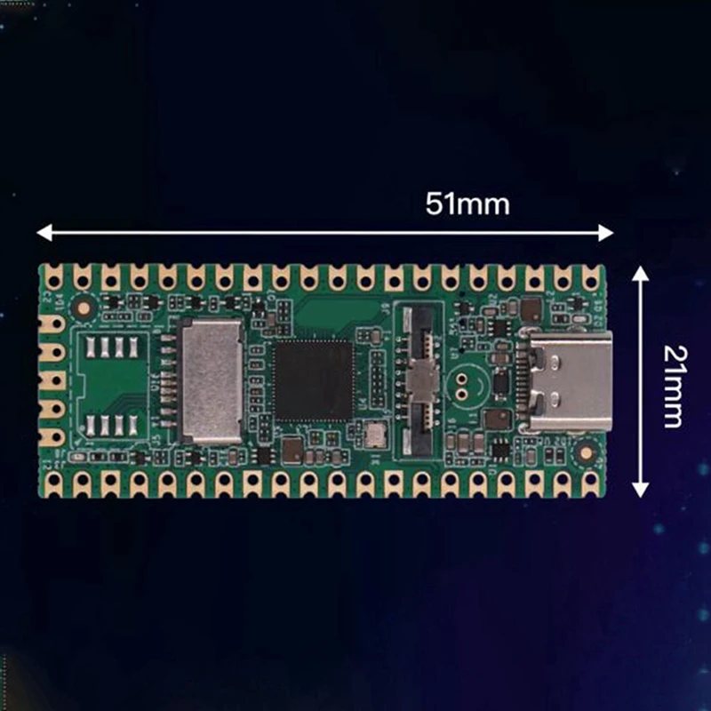 Placa de Desenvolvimento Dual Core, 6X RISC-V Milk-V Duo, CV1800B, Suporte Linux, Iot Entusiastas, DIY Gamers