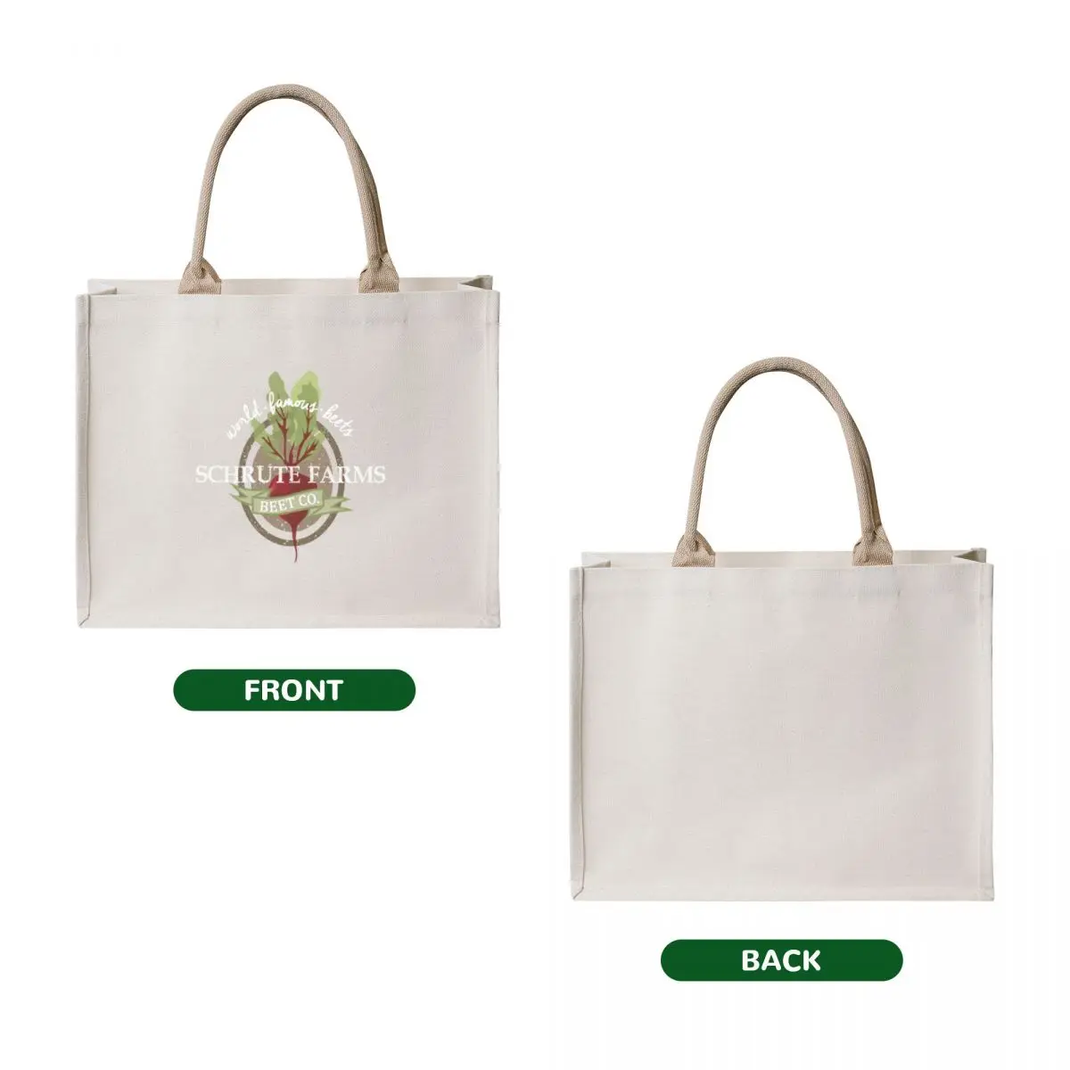Schrute Farms - The office Tote Bag eco bag folding bag for beach Portable shopping