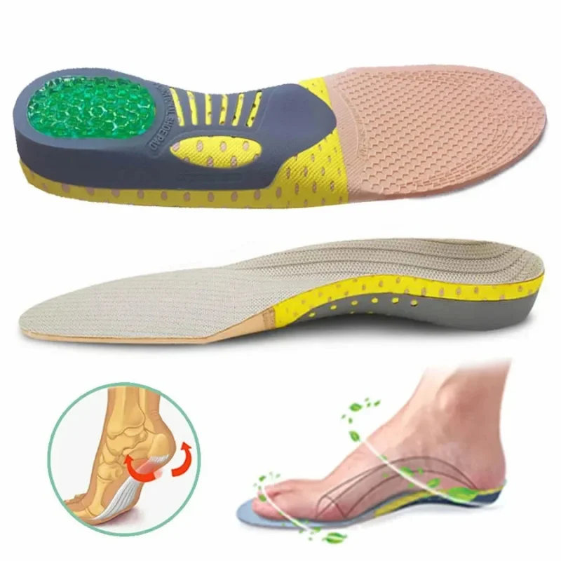 

NAFOING Orthotic Gel Insoles For Sneaker Orthopedic Flat Foot Cushion Insert Arch Support Pad Foot Pain-relieving Man Women