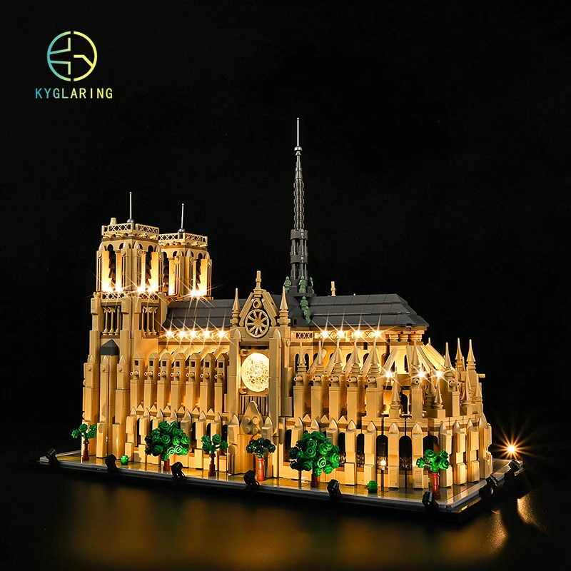 LED Light Kit For 21061 Notre-Dame de Paris DIY Toys Set (Not Included Building Blocks)