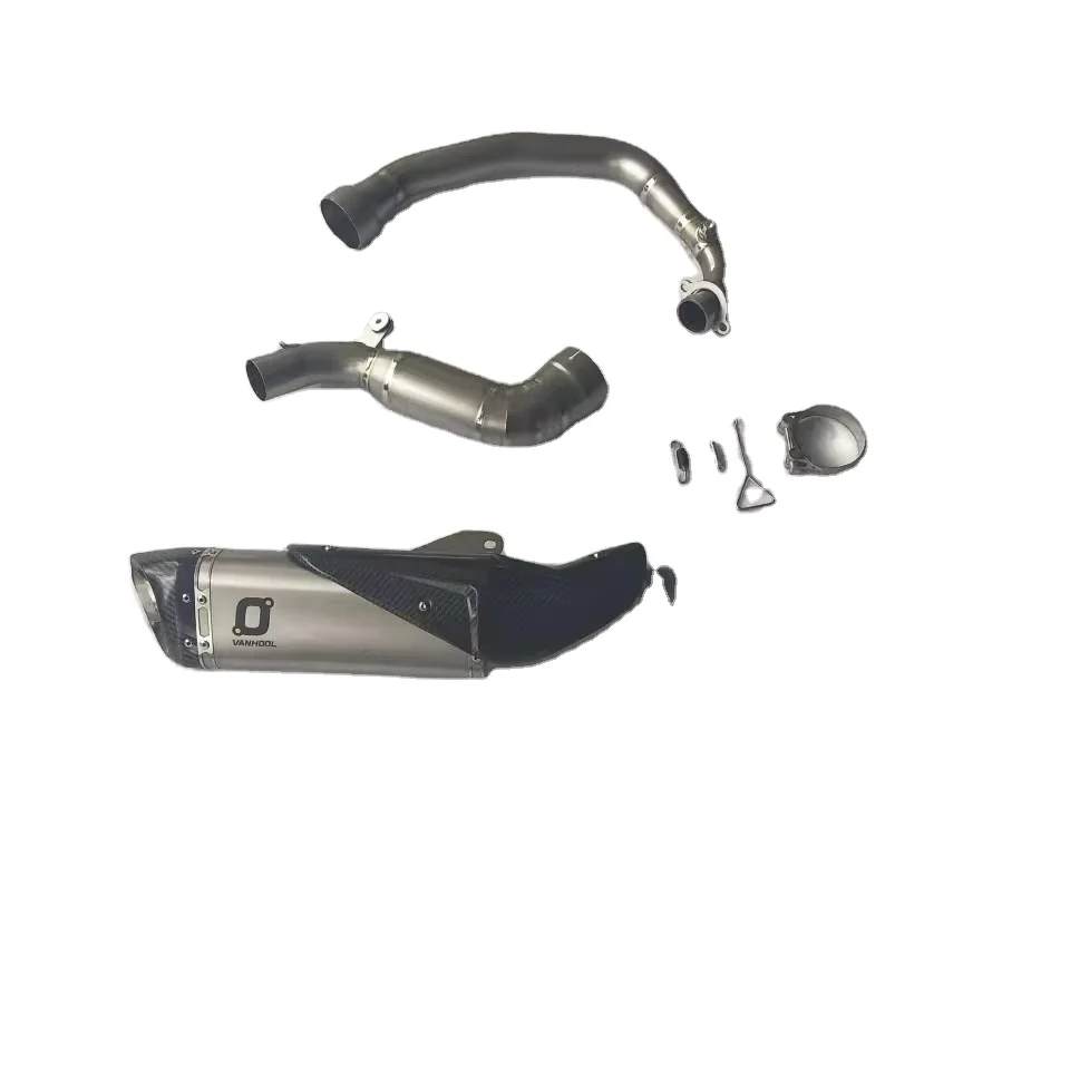

FBVV Factory Selling High Performance Steel Universal Exhaust Muffler Motorcycle Exhaust slip on Pipe System for RC390 2024