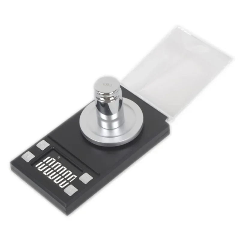 0.001 Accuracy Digital Jewelry Pearl Scale Portable Medicinal Herbs Lab Weight Scale 100g/50g/20g/10g Jewels Electronic Scale