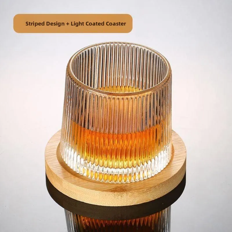 Thickened Carving Cocktail Glass Mat Light up Beer Mat Customizable round Shape Bar Dining Table Decoration Accessories