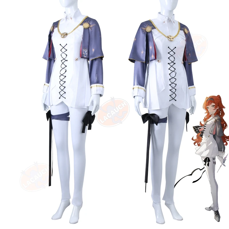 Lacauch Reverse:1999 Sonetto Cosplay Uniform Costume Women Top Pants Accessories Wig Suit Game Halloween Carnival Party Clothing