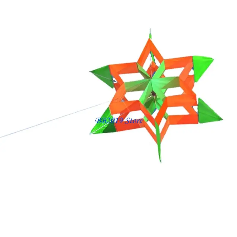 Q0KB Langlebige 3D-Drachen mit blühendem Blumendesign, stabil bei starkem Wind für Kinder