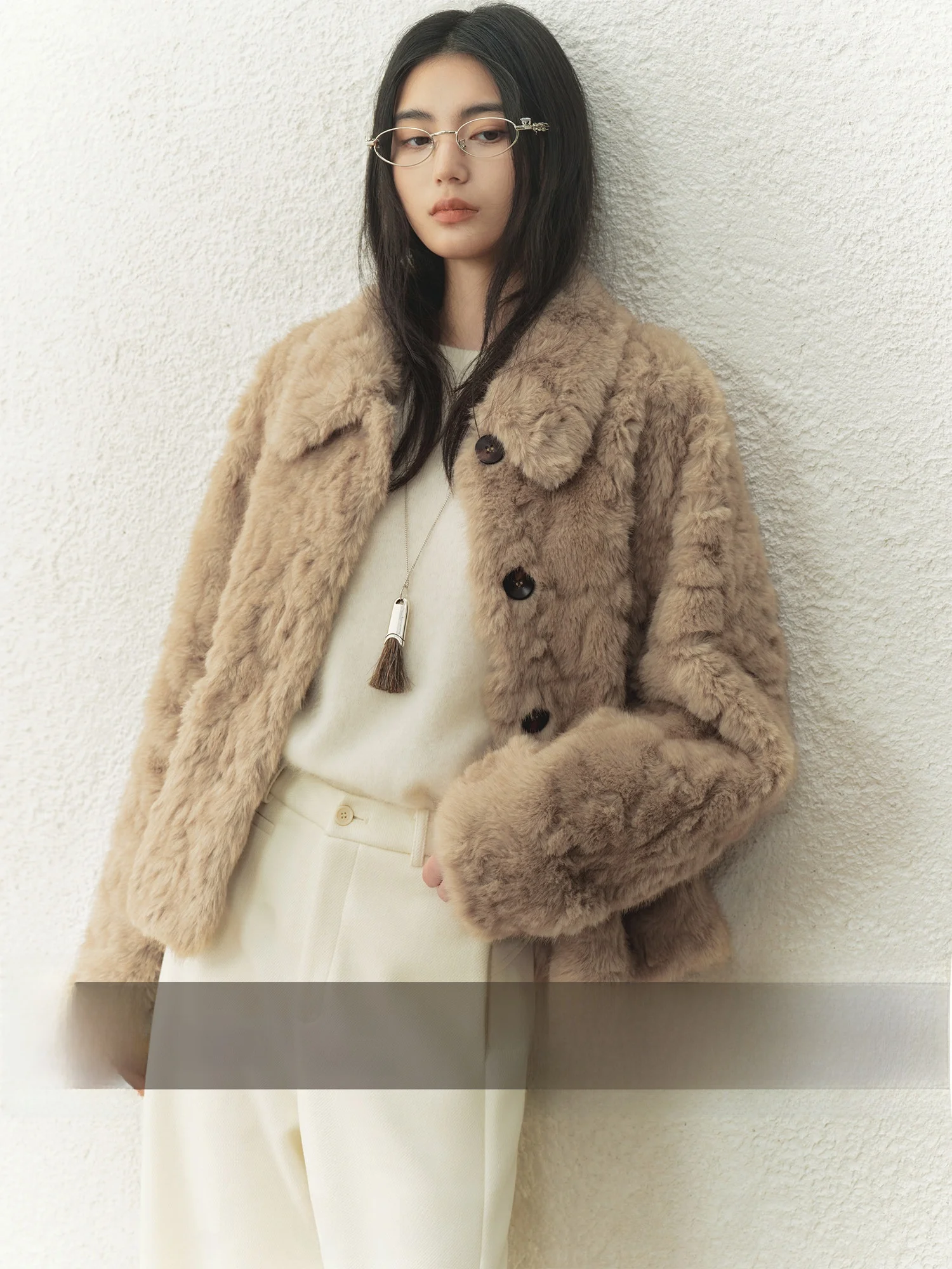 

Thiened Winter Warm Ladies' Fur Coat i Color One-Piece Outerwear ort Sve Long Coat Simple Sle Polyester Fiber