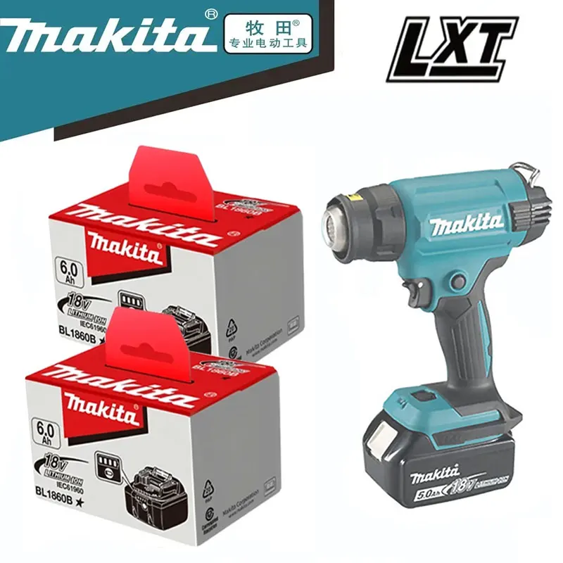 

18V Makita DHG181Z 6.0Ah Battery Rechargeable Power Tool Battery 18V BL1830 BL1850 BL1840 BL1860 Replaceable LED Lithium-ion