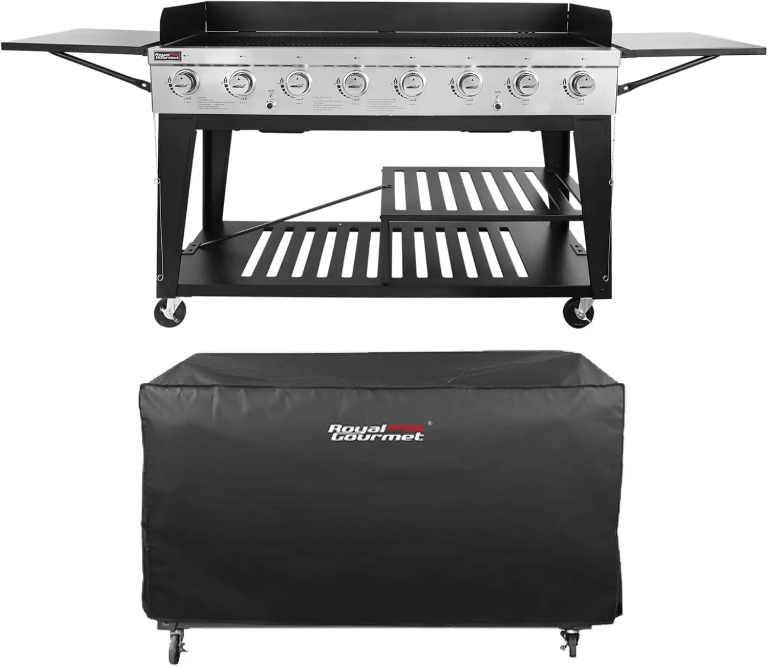 

Portable 7-in-1 Outdoor Cooker with BBQ, Roast, Air Fry, Dehydrate, Broil & Smoke Functions, Weather Resistant, Holds 6 Steaks & 30 Hot Dogs, Wood Pellets Included