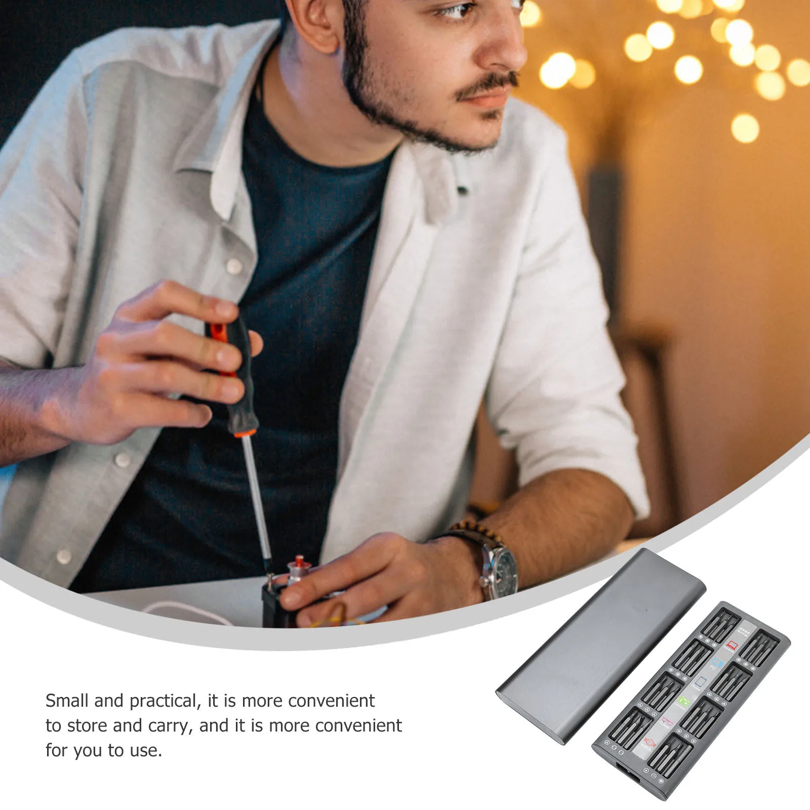 

1Set Multi-Function 48 in 1 Screwdriver Kit High Hardness Magnetic Precision Screwdriver Set for Home Repair Mechanical