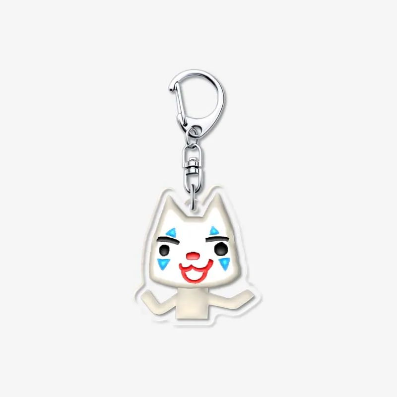 Cartoon Inoue Toro Cute Cat Keychain Custom Acrylic Key Chain for Accessories Bag Pendant Game Key Chain Ring Keyring Jewelry