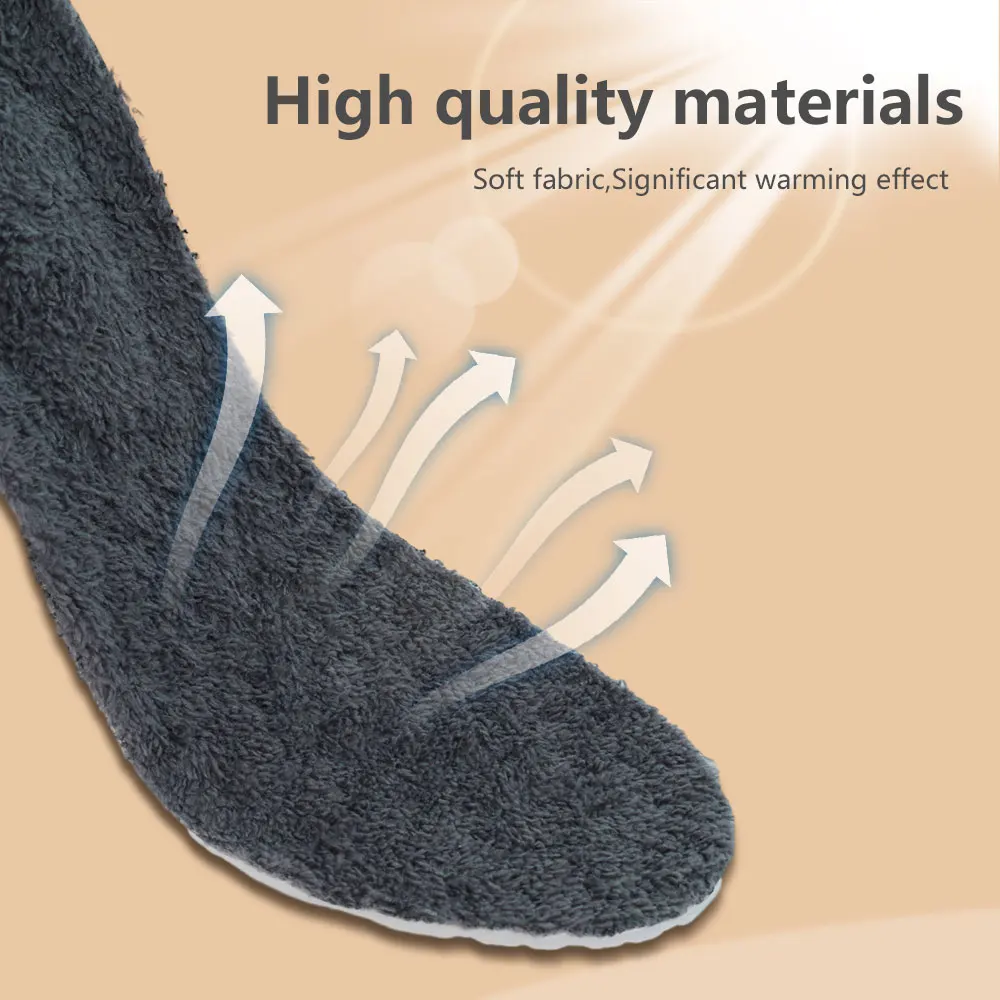 Imagen 7: 1/2 pares de plantillas térmicas cálidas de invierno para pies, espuma viscoelástica térmica para hombres y mujeres, zapatos deportivos, almohadillas para zapatos autocalentables a prueba de frío