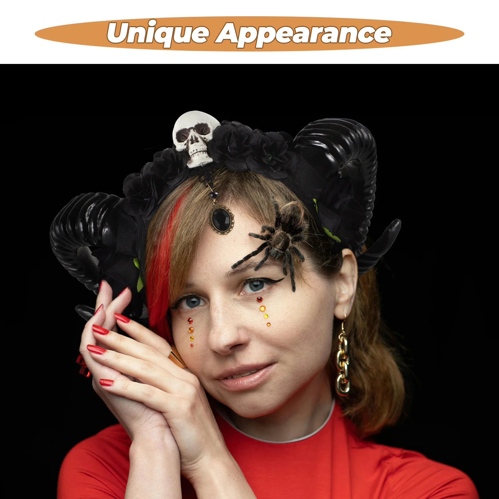 Halloween Headband Devil Hairband Party Cosplay Hair Decor Plastic Horn Headpiece Festival Animal Horn Headbands For Women