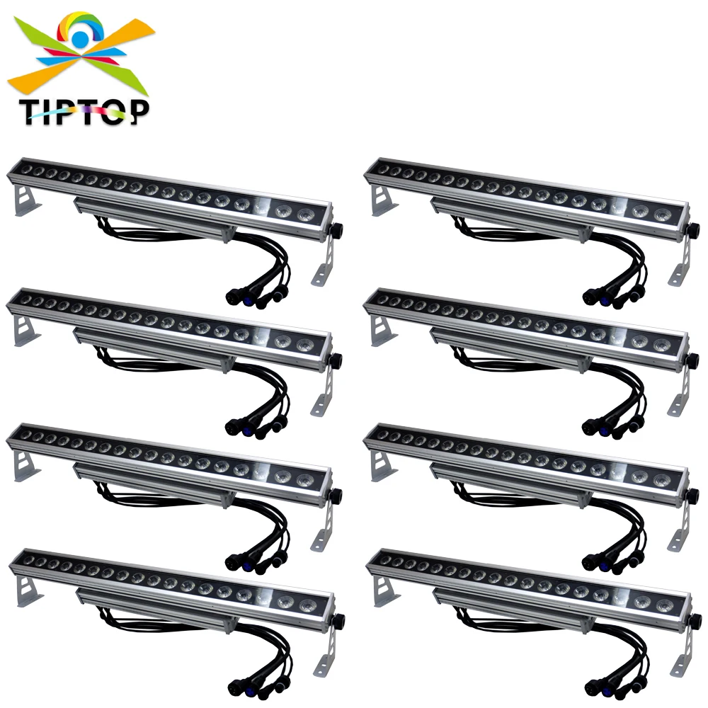 220W LED Stage Wash Light Bar RGBWAP DMX Control Timing IP65 Waterproof Music Sync DJ Lighting Bar Uplighting for Outdoor Indoor