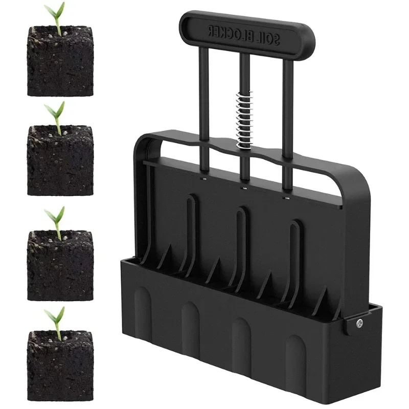 Soil Block Maker, Lightweight Easy Manual Gardening Tool with Ergonomic Handle,Seed Germination Plant Cultivation Construction